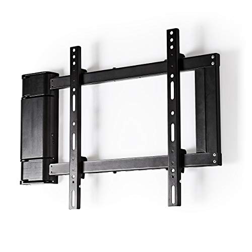 NEDIS Soporte TV de Pared motorizado Soporte Motorizado de Pared para TV - 32-60" - Máx. 40 kg - Ángulo de Rotación de 90° - Control Remoto - Negro Negro 1.50 m