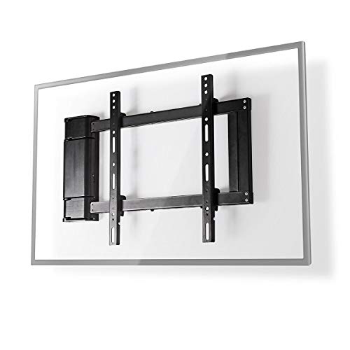 NEDIS Soporte TV de Pared motorizado Soporte Motorizado de Pared para TV - 32-60" - Máx. 40 kg - Ángulo de Rotación de 90° - Control Remoto - Negro Negro 1.50 m