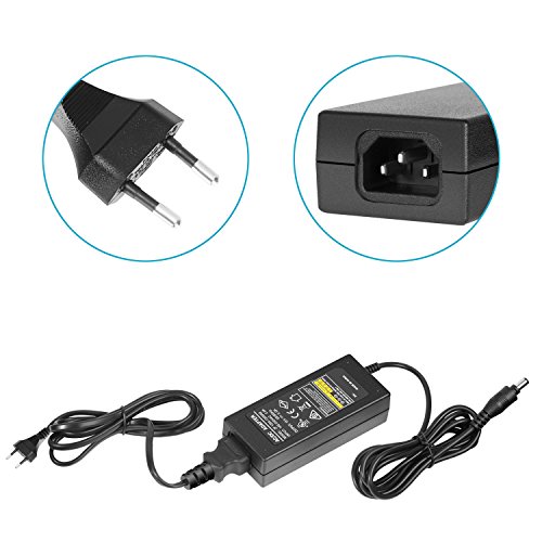 Neewer Fotografía AC 220V a DC 15V Adaptador de Corriente con Cable de Alimentación 5A Fuente de Alimentación de Salida para Foto Estudio Anillo Luz (Negro)