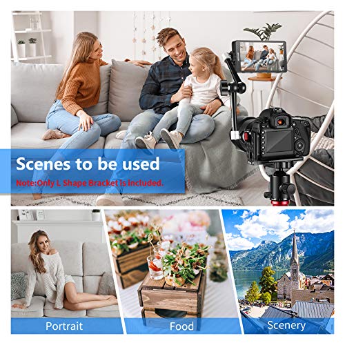 Neewer Soporte en Forma L Placa QR Vertical Cámara Réflex Digital Universal Soporte en L con Tornillo 1/4 Pulgada Arca Swiss Compatible con dji Osmo Ronin Zhiyun Nikon Canon Sony