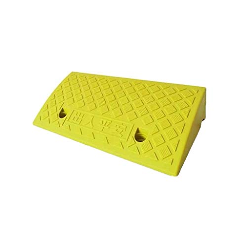 Negro/Amarillo Cargando Las rampas, los hogares Viejo Silla de Ruedas for minusválidos Rampas del Camino del Paso Lateral Rampas Altura del vehículo: 11.5CM (Color : Yellow, Size : 48 * 26 * 11.5CM)