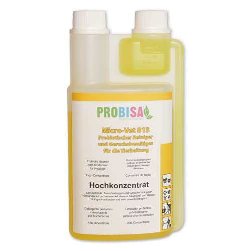 Neutralizadores de olor spray (Probisa Micro-Vet 813) de la orina del gato, perro y los roedores olores - y bio limpiador concentrado 500ml rendimiento 25 litros listos para usar asesino de olor / Removedor de olor