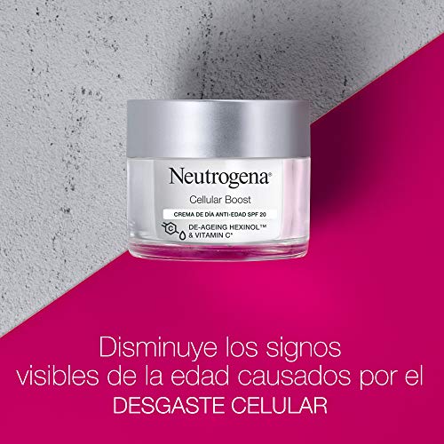 Neutrogena Cellular Boost Pack Antiedad, Crema Hidratante Facial y Contorno de Ojos