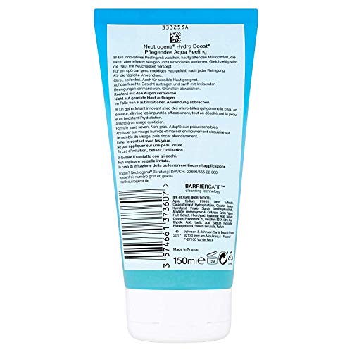 Neutrogena Hydro Boost - Exfoliante de agua reparador - Innovador exfoliante con microperlas suaves y alisadoras - 1 x 150 ml