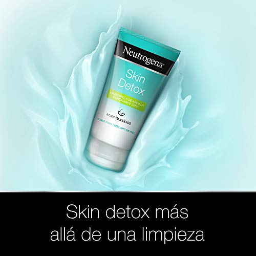 Neutrogena Skin Detox Mascarilla de Arcilla Purificante 2 en 1, Todo Tipo de Piel, 150 ml