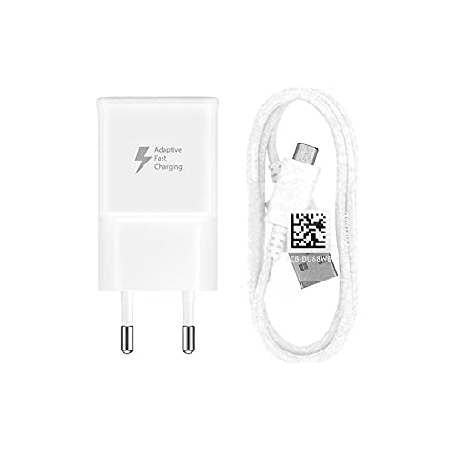 New Phoone Cargador Compatible EP-TA20EWE con Cable Micro USB Carga Rápida 2A para Samsung S7, S6, S5, S4, S3, S2, Tab S2, Tab A, Tab E, Tab 4