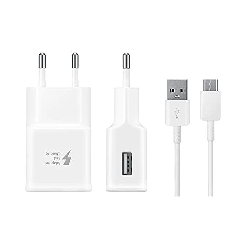 New Phoone Cargador Compatible EP-TA20EWE con Cable USB C Carga Rápida 2A para Samsung Tab A 10.1, Tab A 10.5, Tab S3 9.7, Tab S4, Tab S5e, S6 Lite Tab, Tab S6, Tab S7, Tab S7 Plus