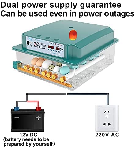 New Vida Máquina de incubación, Incubadora, Incubadora Automática de Huevos, Incubadora de Pollos, Incubadora Casera, Controlador de Incubación de Huevos, Incubadora para 36 Huevos