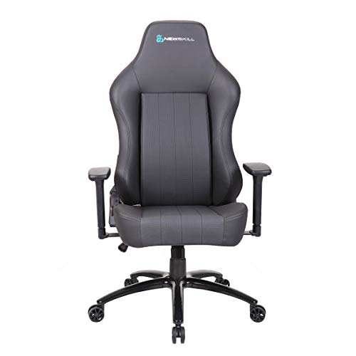 Newskill Akeron - Silla gaming profesional con marco de acero reforzado (sistema de balanceo, reclinable hasta 180 grados, reposabrazos 3D) - Color Negro