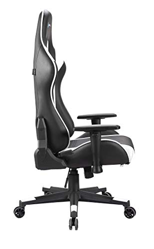 Newskill Kitsune - Silla gaming profesional (inclinación y altura regulable, reposabrazos 2d ajustables, base en nylon, reclinable 180º), Color Blanca.