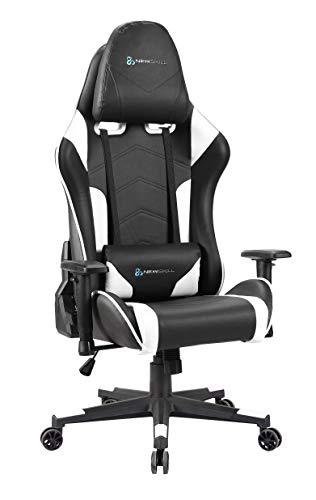 Newskill Kitsune - Silla gaming profesional (inclinación y altura regulable, reposabrazos 2d ajustables, base en nylon, reclinable 180º), Color Blanca.