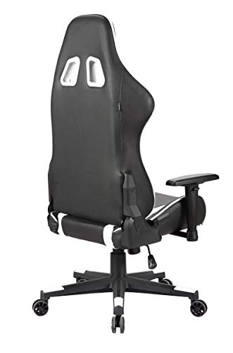 Newskill Kitsune - Silla gaming profesional (inclinación y altura regulable, reposabrazos 2d ajustables, base en nylon, reclinable 180º), Color Blanca.