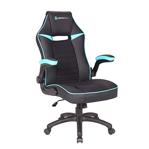 Newskill Nayuki - Silla gaming profesional con respaldo 2.5D, reposabrazos acolchado y ajustable y respaldo con mecanismo de balanceo - Color Azul