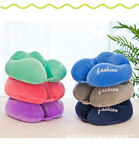 N/H Reposacabezas en Forma de Joroba Cuello Almohada Viaje conduciendo Cuello Cervical Almohada Almohada Siesta en Forma de U Almohada Regalo Lightblue