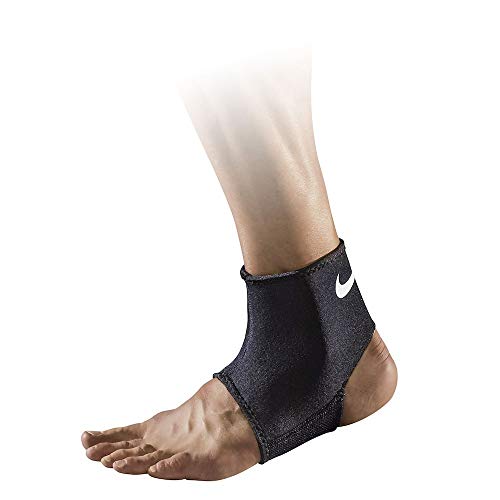 Nike Adultos Pro Ankle Sleeve 2.0 - Tobillera (talla XL), color blanco y negro