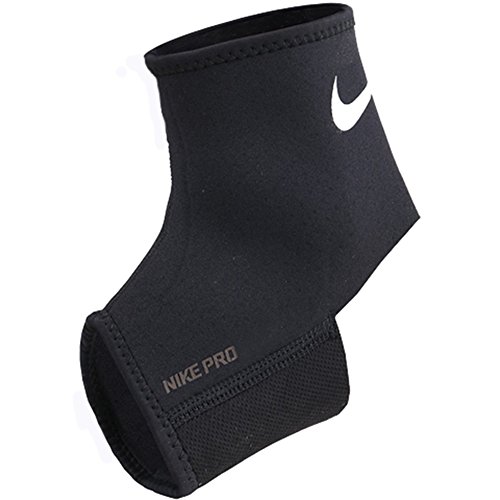 Nike Adultos Pro Ankle Sleeve 2.0 - Tobillera (talla XL), color blanco y negro