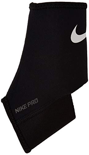 Nike Adultos Pro Ankle Sleeve 2.0 - Tobillera (talla XL), color blanco y negro