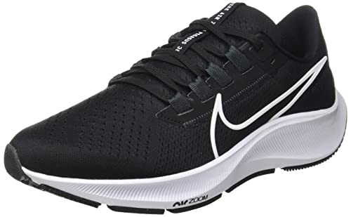 Nike Air Zoom Pegasus 38, Zapatos para Correr Mujer, Black/White-Anthracite-Volt, 40.5 EU