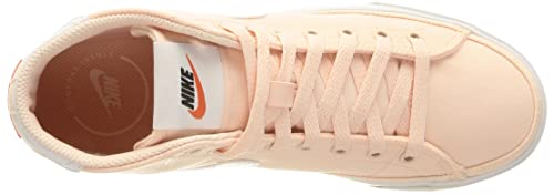 Nike Court Legacy Mid Canvas, Zapatos de Tenis Mujer, Palas Coral White Team Orange Black, 40 EU