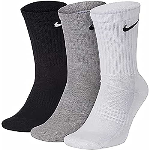 NIKE SX7664 Season 2021/22 Sport Socks Unisex white(black)/carbon heather(black)/black(white) L