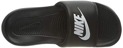 Nike Victori One, Chanclas Mujer, Black/White-Black, 39 EU