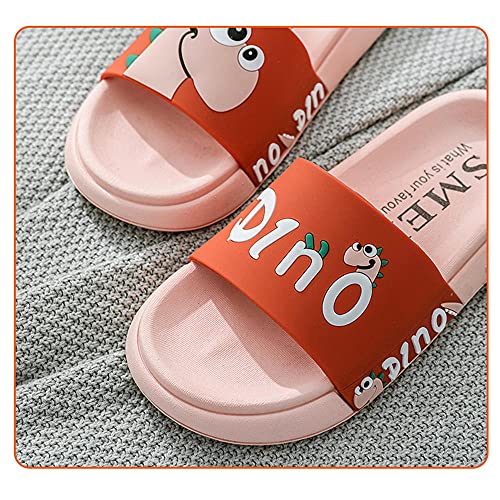 Niño niña pareja dibujos animados dinosaurio zapatillas de viajesandalias de ducha unisex con suela gruesa playa piscina estilo de punta abierta zapatillas al aire libre,gris azul,40-41