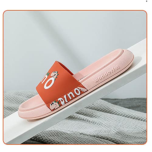 Niño niña pareja dibujos animados dinosaurio zapatillas de viajesandalias de ducha unisex con suela gruesa playa piscina estilo de punta abierta zapatillas al aire libre,gris azul,40-41