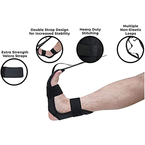 Nlight Cinturón De Estiramiento De Yoga,Correa De Rehabilitación Correas, De Correa para Pie Tobillo Entrenamiento Se Utiliza para Estirar Ligamentos,Entrenamiento De Rehabilitación