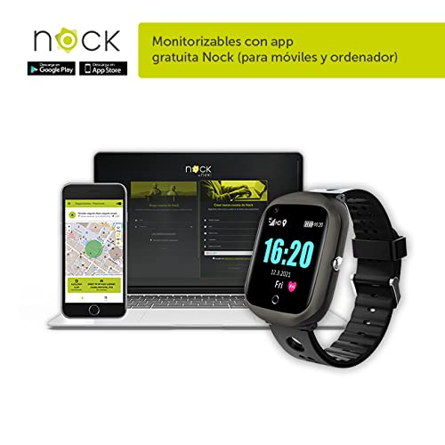 Nock Senior 4 - Reloj teléfono localizador GPS para Personas Mayores o Alzheimer, con botón SOS