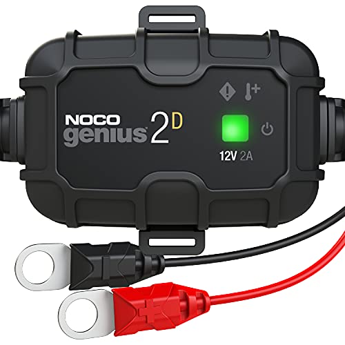 NOCO GENIUS2DEU, 2A 12V cargador de batería a bordo de montaje directo, mantenedor de batería y desulfador para auto, camión y caravana