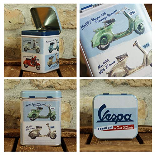 Nostalgic-Art Caja Retro Vespa – Idea de Regalo para Aficionados as Scooters, para Guardar té a Granel y bolsitas, Diseño Vintage, 100 g