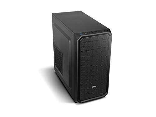 Nox Coolbay MX2 -NXCBAYMX2- Minitorre micro ATX, lector de tarjetas integrado, ventilador 120mm incluido, USB 3.0, hasta 4 discos duros, color negro