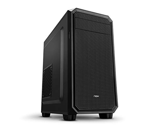 Nox Coolbay MX2 -NXCBAYMX2- Minitorre micro ATX, lector de tarjetas integrado, ventilador 120mm incluido, USB 3.0, hasta 4 discos duros, color negro