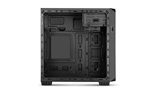 Nox Coolbay MX2 -NXCBAYMX2- Minitorre micro ATX, lector de tarjetas integrado, ventilador 120mm incluido, USB 3.0, hasta 4 discos duros, color negro