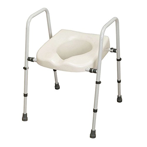 NRS Healthcare M66613 - Asiento para inodoro, altura ajustable