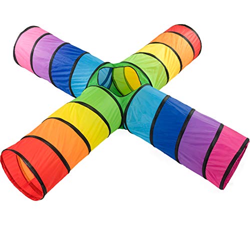 NUBUNI 4XXL Tunel Plegable para Niños : Tunel Infantil : Tunel para niños : Tunel Niños : Túnel : Tunel psicomotricidad : Colorful Connection