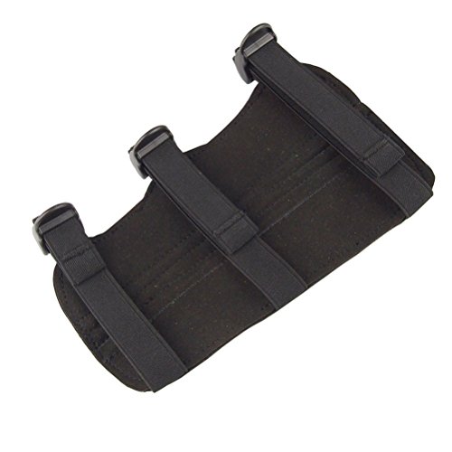 NUOLUX Tiro con Arco Deportes 3 Duradera Strape Arm Guard Wrap Protector (Lila)