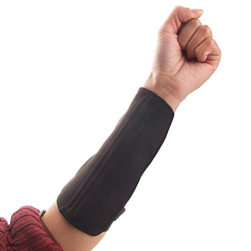 NUOLUX Tiro con Arco Deportes 3 Duradera Strape Arm Guard Wrap Protector (Lila)