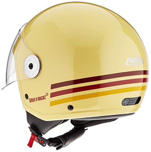 NZI Vintage 3 Casco, Sin género, triband Cream&Gold, S