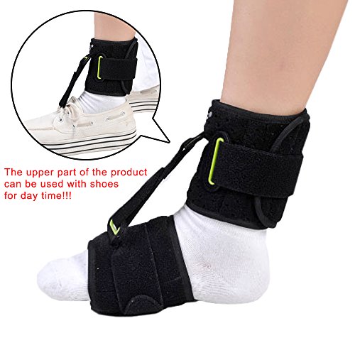 OBER Adjustable Ankle Brace Support AFO Orthotics Strap Elevator Plantar Fasciitis Foot Cramps Preventing Foot Drop by OBER