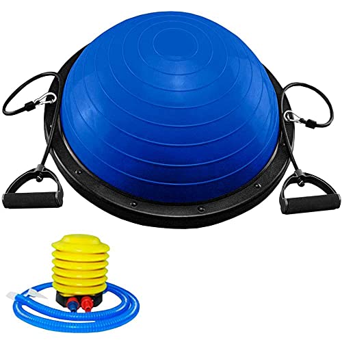 OcioDual Entrenador de Equilibrio 58cm Azul Bos Balance Trainer Fitball Pelota de Gimnasia Pilates Up con Inflador Unisex Adulto