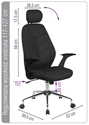 Office Products 23023371 – 05 Oficina Sillón, Tenerife, Negro