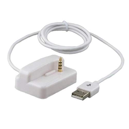 OMMO LEBEINDR Bargaincell USB HotSync y Carga de Escritorio del Cargador de la Horquilla del Muelle para Apple iPod Shuffle 2 Generación MP3 Playerfor Conveniencia