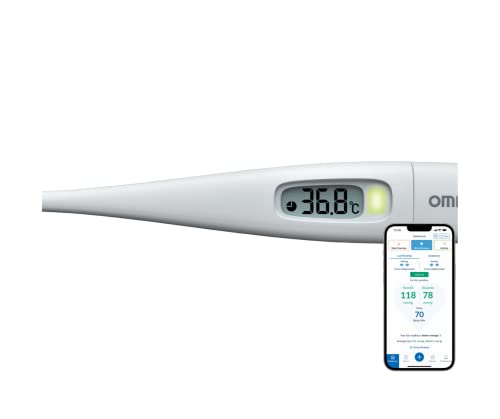 OMRON Eco Temp Intelli IT - Termómetro digital inteligente, compatible con teléfonos inteligentes con la aplicación OMRON connect