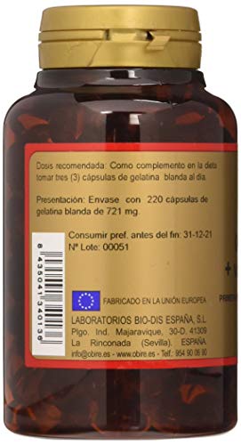 Onagra Con Vitamina E De 500 Miligramos 220 Perlas De Obire