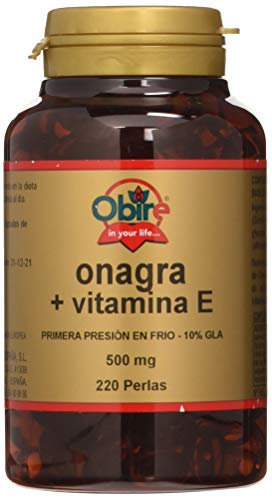 Onagra Con Vitamina E De 500 Miligramos 220 Perlas De Obire