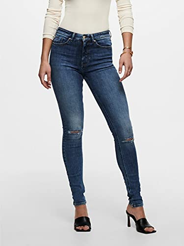 Only ONLPAOLA Life HW SK DNM AGI966 Noos Jeans, Denim Light Medium Blue Denim, XL / 34 De Las Mujeres