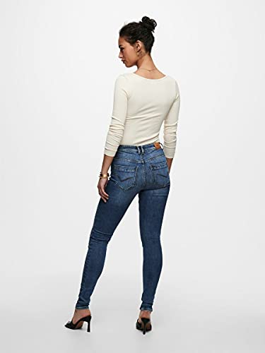 Only ONLPAOLA Life HW SK DNM AGI966 Noos Jeans, Denim Light Medium Blue Denim, XL / 34 De Las Mujeres