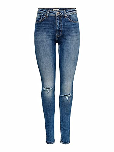 Only ONLPAOLA Life HW SK DNM AGI966 Noos Jeans, Denim Light Medium Blue Denim, XL / 34 De Las Mujeres