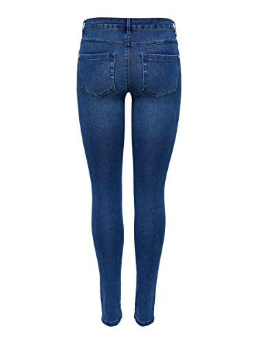 Only onlROYAL REG SKINNY JEANS PIM504 NOOS - Vaqueros Mujer, Azul (Medium Blue Denim), M (30)